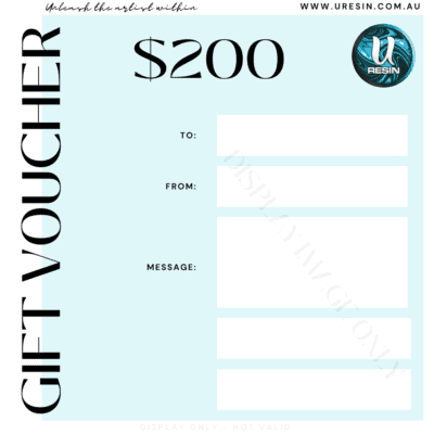 200 gift vouchers u resin