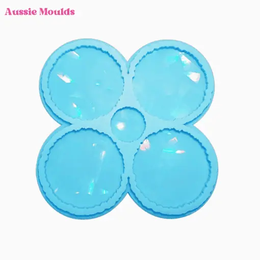 Holographic geode coaster mould